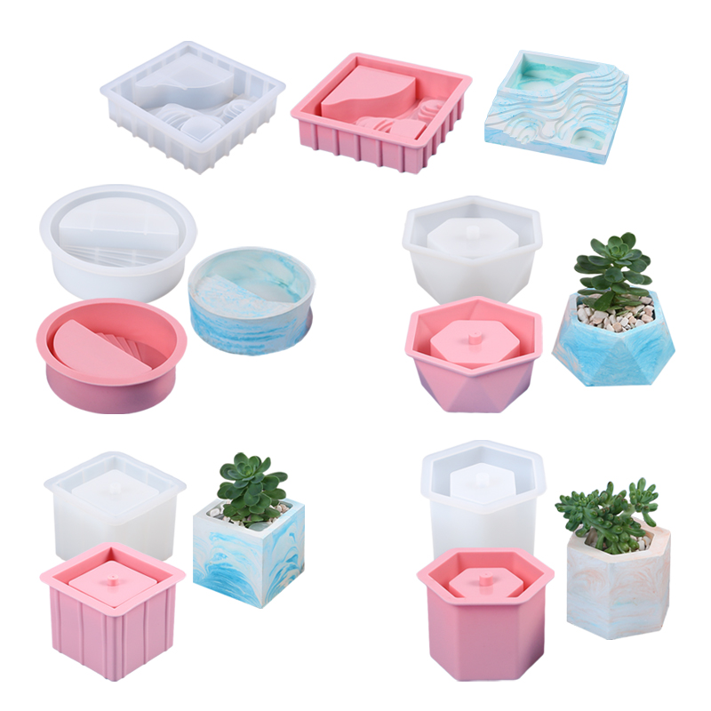 Soap Making Pot - Цветочный горшок, силиконовая форма для плантатора,